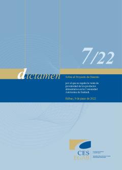 Dictamen 7/22, de 9 de junio, Proyecto de Decreto por el que se regula la venta de proximidad de los productos alimentarios en la Comunidad Autónoma de Euskadi